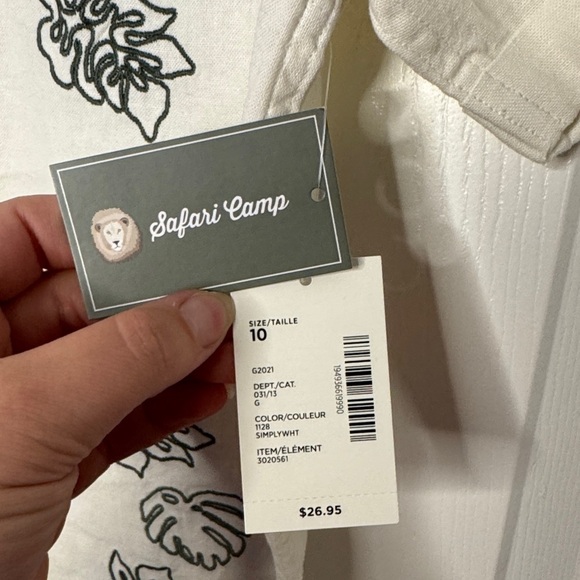 NWT Gymboree Button Down Shirt with Floral Design - Picture 2 of 7